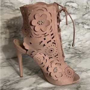 Just fab open toe booties ,size 8.5